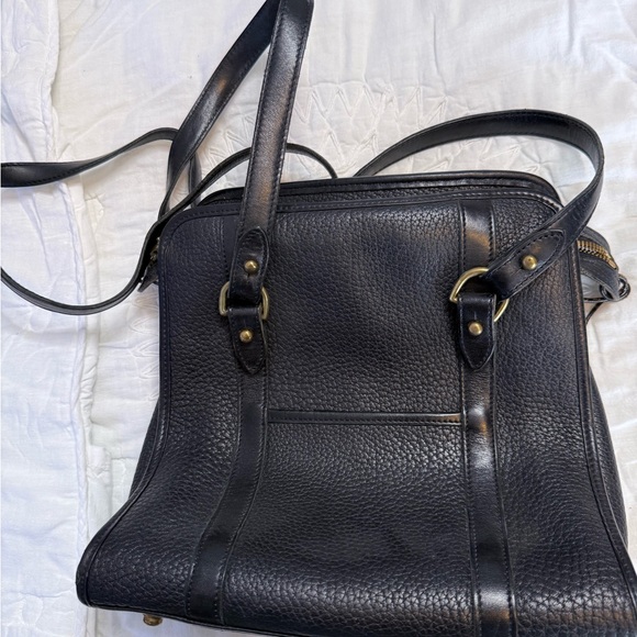 Dooney & Bourke Black Leather Shoulder Bag - Picture 2 of 3